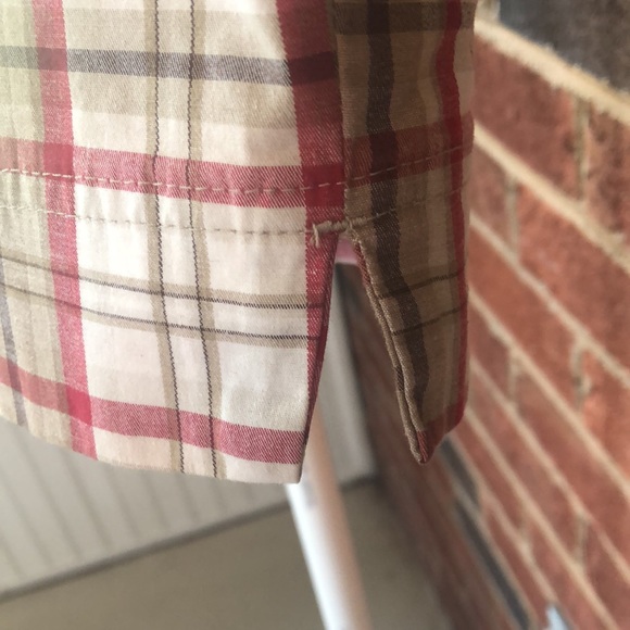 Kim Rogers Bermuda Shorts Red/Brown Plaid Size 10 - Picture 5 of 5